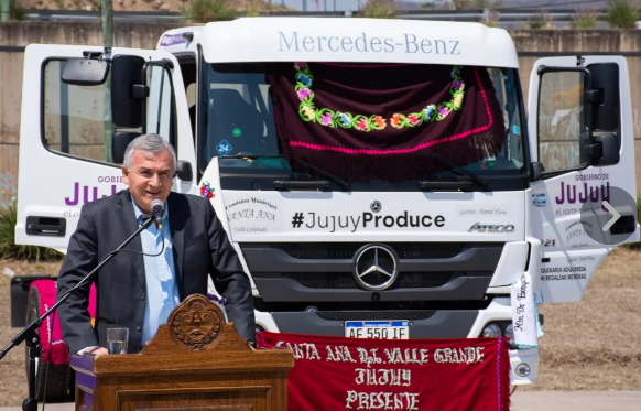 Regalías mineras. Morales entregó maquinarias para fortalecer la producción de Coranzulí, Puesto del Marqués y Santa Ana