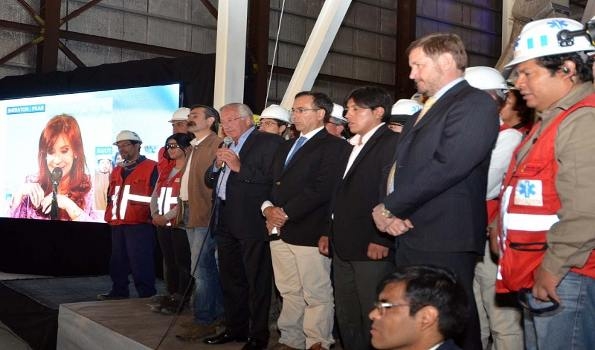 Inauguraron la planta de carbonato de litio en el Salar de Olaroz